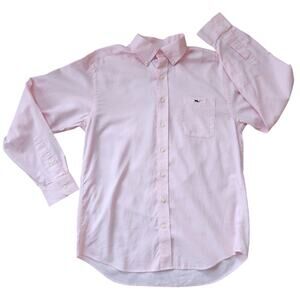 Vineyard Vines by Shep & Ian pink Tucker shirt size medium 100% cotton